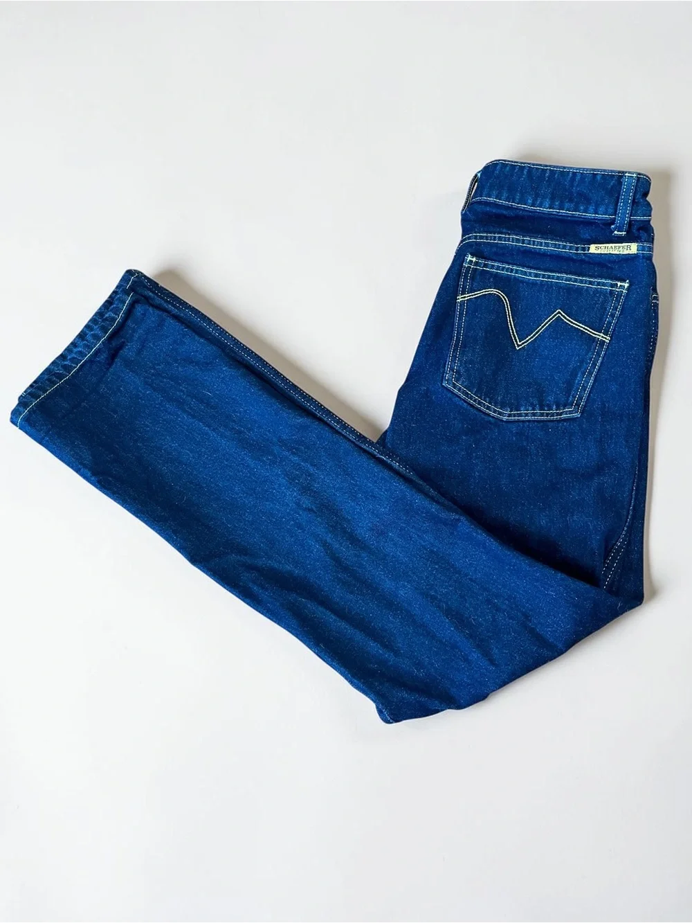 Schaefer Outfitter Style 9600 Factory Pre Production Sample Jeans 27 Rinse Wash